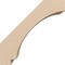 Ekena Millwork 3-inch W x 6-inch D x 6-inch H Imperial Rough Cedar Woodgrain TimberThane Knee Brace, Primed BRCUR03X06X06IMPRCPR - alternate 5